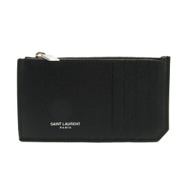 サンローラン SAINT LAURENT カードケース付 コインケース コインケース 財布 レザー メンズ レディース ブラック系 609362BTY0N1000 【新品】