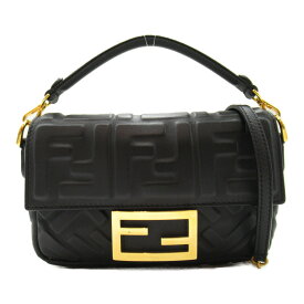 フェンディ FENDI 2wayショルダー　バッグ 2wayショルダーバッグ バッグ レザー レディース ブラック系 【中古】