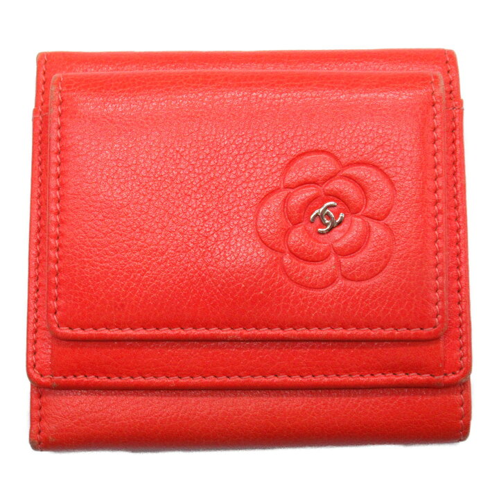 楽天市場】シャネル CHANEL カメリア 三つ折り財布 三つ折り財布 財布  
