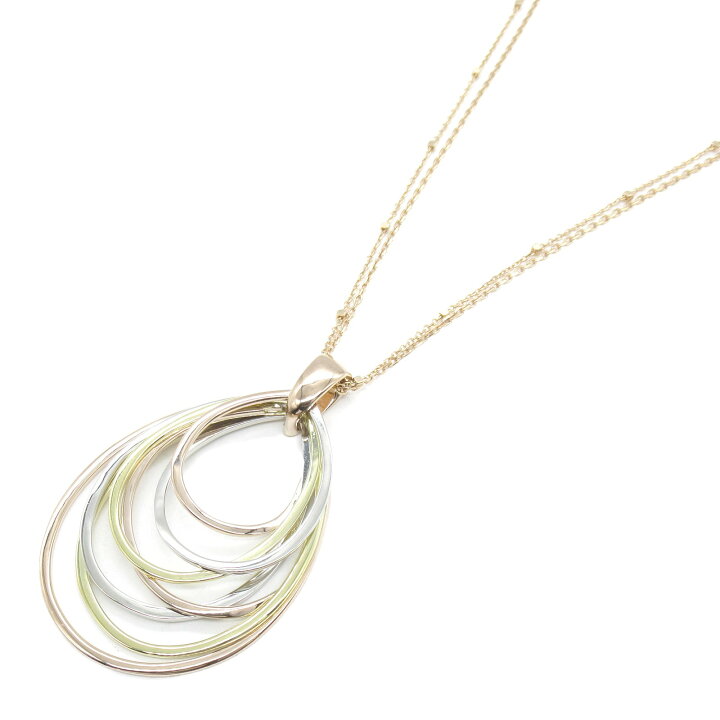 楽天市場】ジュエリー JEWELRY スリーカラー ネックレス ネックレス 