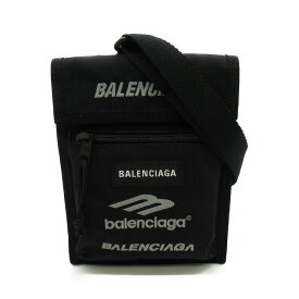 バレンシアガ BALENCIAGA エクスプローラー ストラップ付 スモールポーチ ショルダーバッグ バッグ レザー メンズ ブラック系 6559822AAXT1000 【新品】