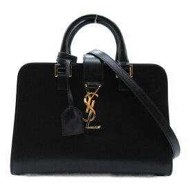 イヴ・サンローラン YVES SAINT LAURENT ベイビーカバス ショルダーバッグ ショルダーバッグ バッグ レザー レディース ブラック系 【中古】