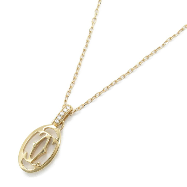 楽天市場】カルティエ CARTIER ロゴ ドゥーブルC ダイヤ ネックレス  