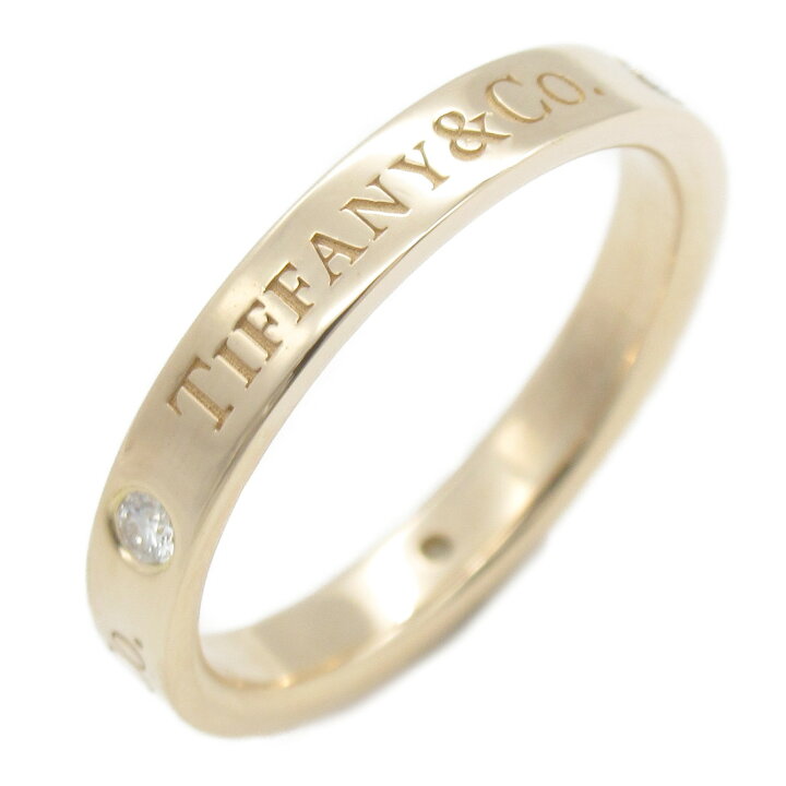 楽天市場】ティファニー TIFFANY＆CO フラットバンド 3Pダイヤ リング  