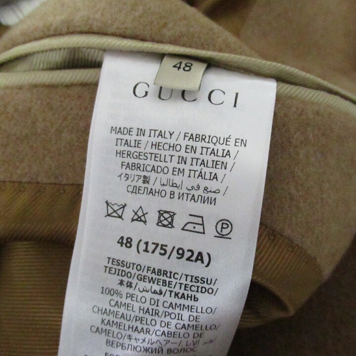 楽天市場】グッチ GUCCI シティ ラベル付 キャメルヘアコート 衣料品  
