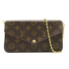 ルイ・ヴィトン LOUIS VUITTON ポシェット フェリシー ショルダーバッグ バッグ PVCコーティングキャンバス モノグラム レディース ブラウン系 / ピンク系 M61276 【中古】