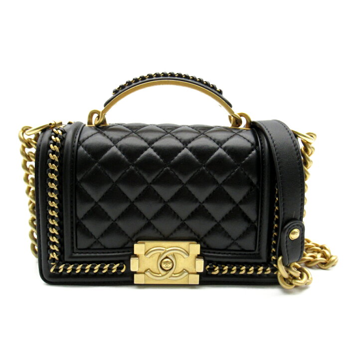 楽天市場】シャネル CHANEL ボーイシャネル チェーンショルダーバッグ