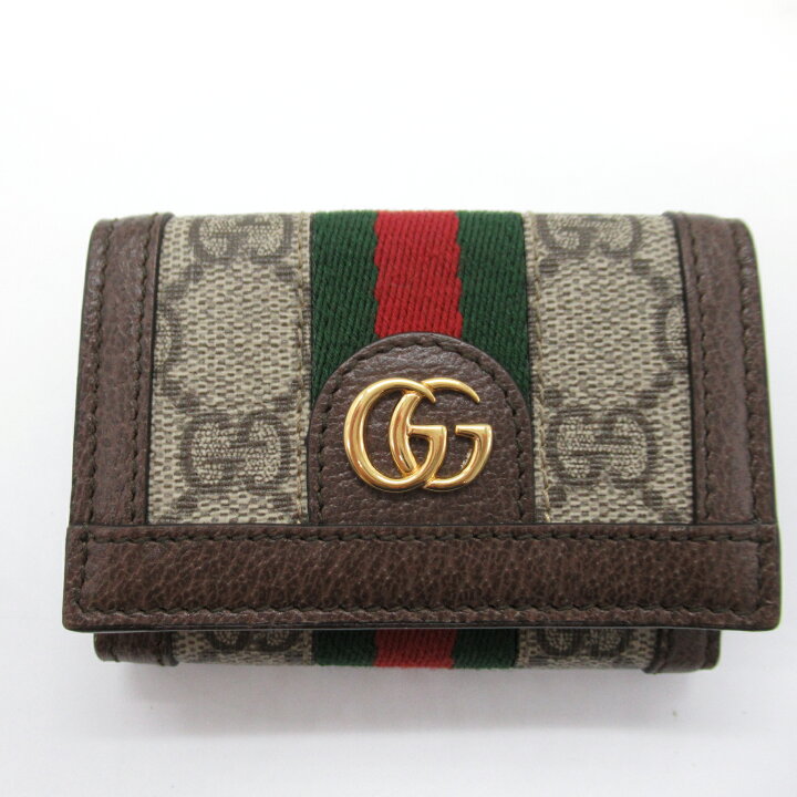 楽天市場】グッチ GUCCI オフィディア ミニ ウォレット 三つ折り財布  