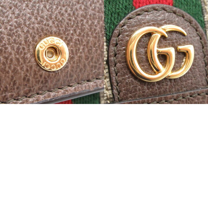 楽天市場】グッチ GUCCI オフィディア ミニ ウォレット 三つ折り財布 