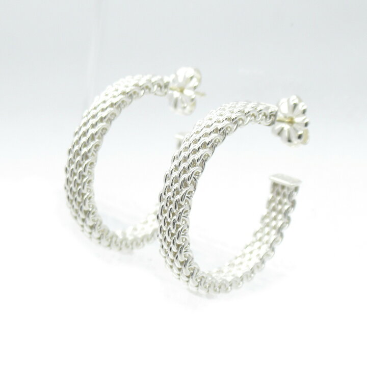 楽天市場】ティファニー TIFFANY＆CO サマセットメッシュピアス ピアス 