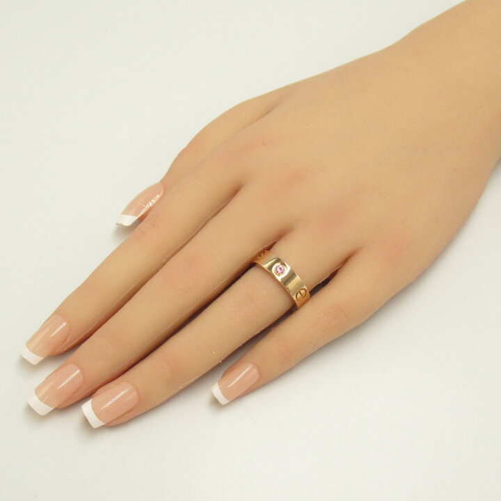 楽天市場】カルティエ CARTIER ラブリング 1Pピンクサファイア リング  