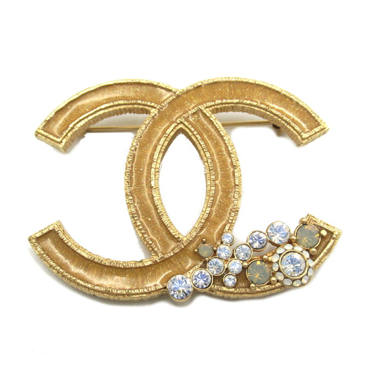 楽天市場】シャネル CHANEL ココマークCCラインストーン ブローチ  