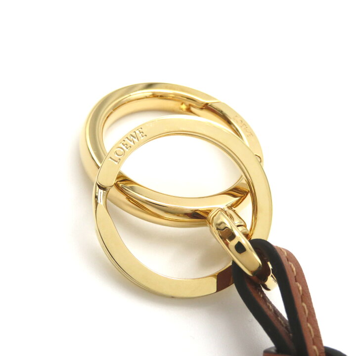 楽天市場】ロエベ LOEWE メタリックアナグラムチャーム キーホルダー 
