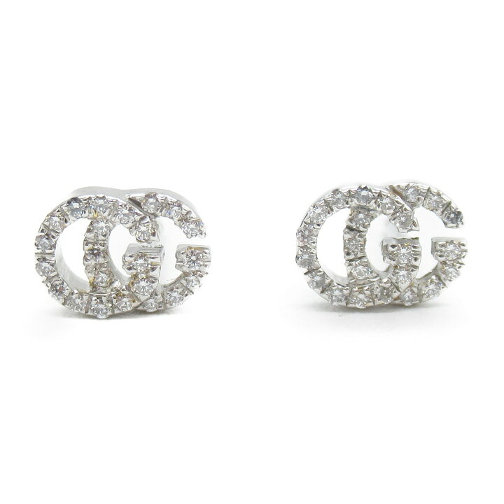 楽天市場】グッチ GUCCI ダイヤモンド ピアス ピアス ジュエリー K18WG  