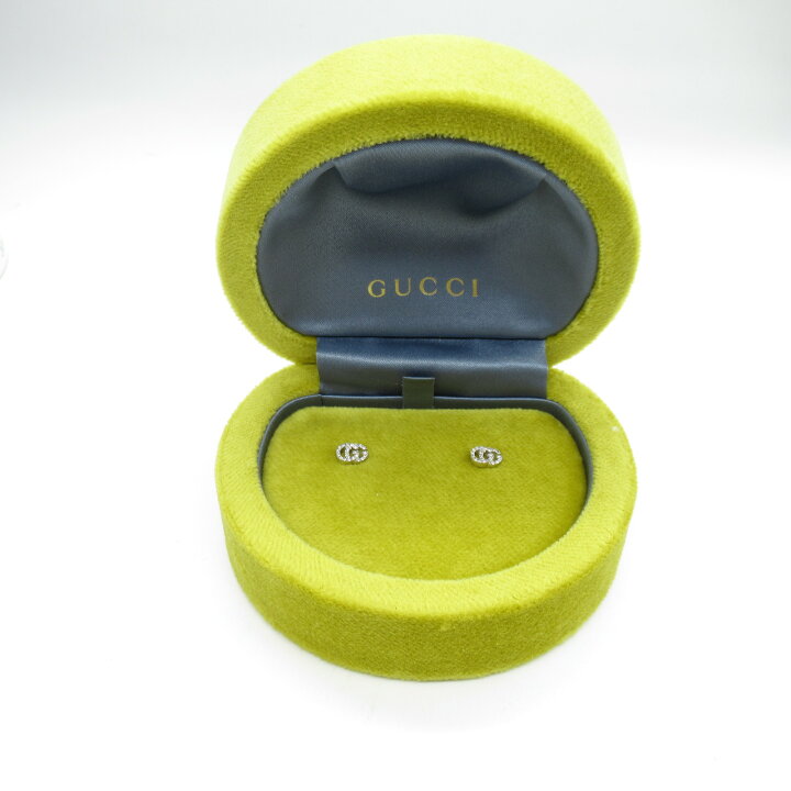 楽天市場】グッチ GUCCI ダイヤモンド ピアス ピアス ジュエリー K18WG 
