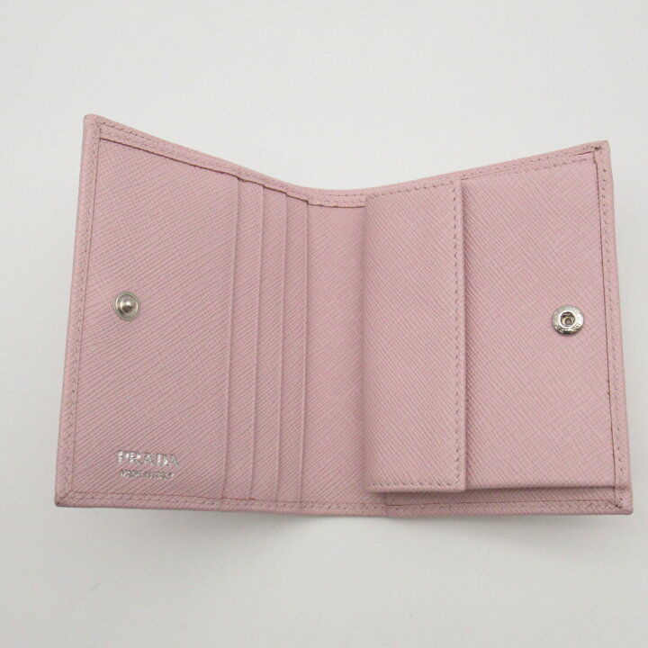 楽天市場】プラダ PRADA 二つ折財布 二つ折り財布 財布 サフィアーノ  