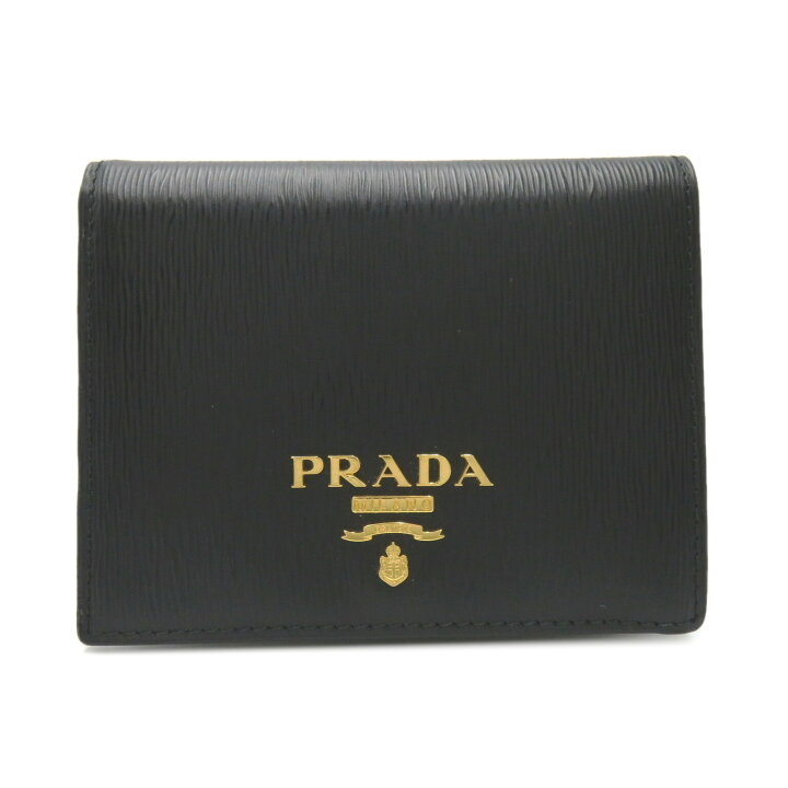 楽天市場】プラダ PRADA 二つ折財布 二つ折り財布 財布 レザー ヴィッ  