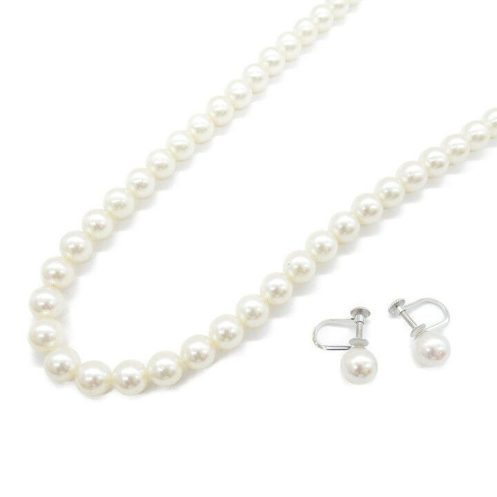 楽天市場】タサキ TASAKI パール ネックレス イヤリング 2点  