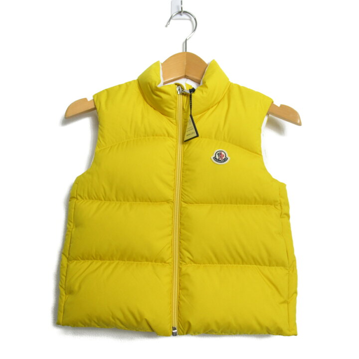 MONCLER、イエロー、ダウンベスト 切り結ん