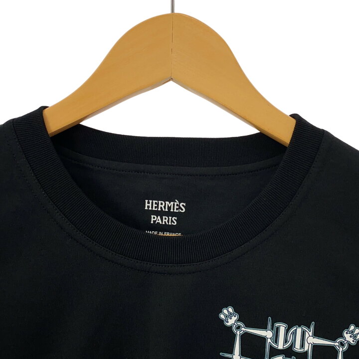 エルメスHERMES HermèsカットソーTシャツ黒ブラック