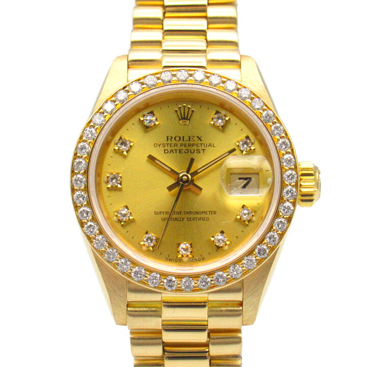 楽天市場】ロレックス ROLEX デイトジャスト 10Pダイヤ/ダイヤベゼル R  