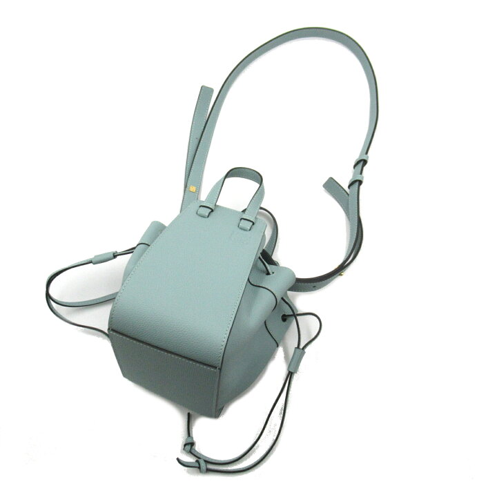ロエベ】ハンモックコンパクト アクアマリン ショルダーバッグ