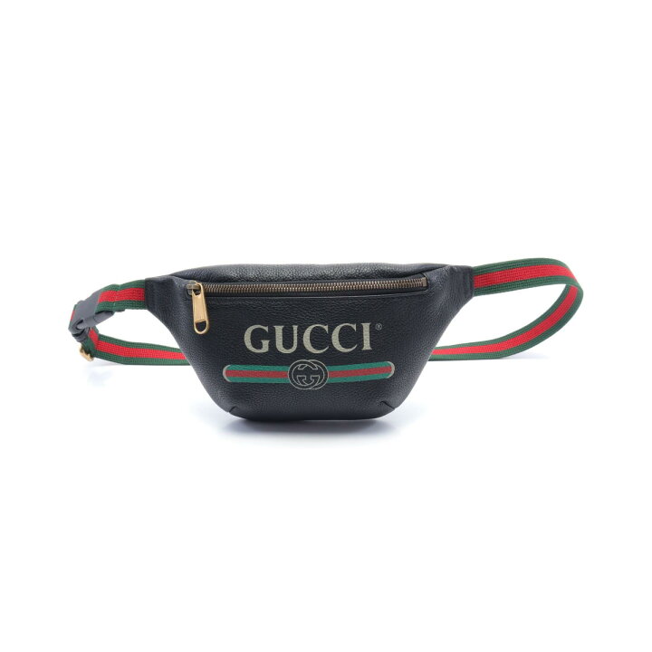 楽天市場】グッチ GUCCI ロゴプリント スモール ベルトバッグ ウエスト  