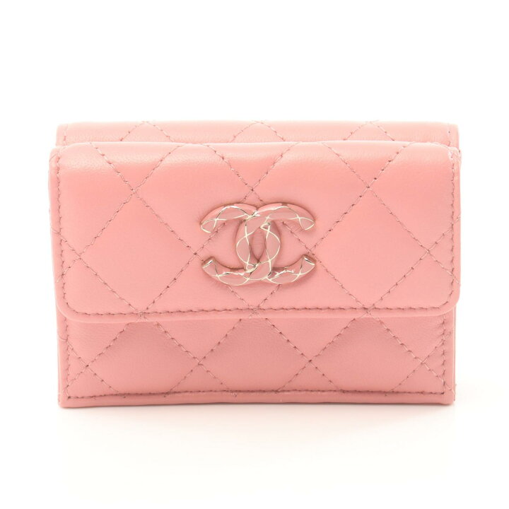 楽天市場】シャネル CHANEL マトラッセ フラップウォレット 三つ折り 