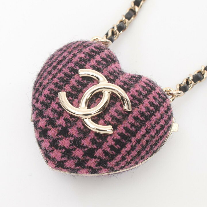 楽天市場】シャネル CHANEL ハート ロケット ペンダント ネックレス 
