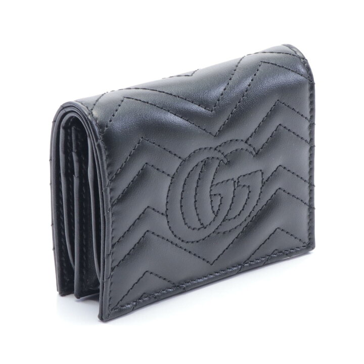 楽天市場】グッチ GUCCI GGマーモント 二つ折り財布 財布 レザー 