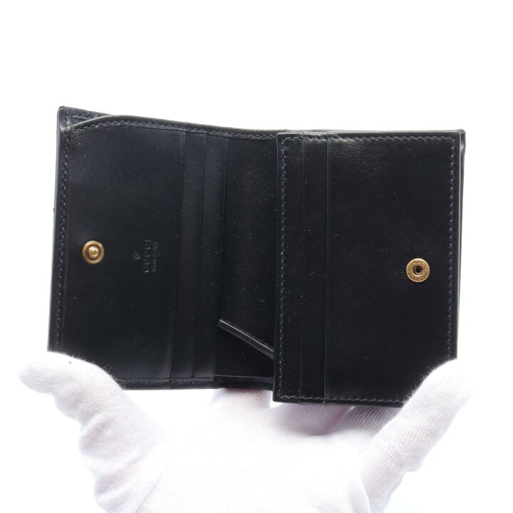 楽天市場】グッチ GUCCI GGマーモント 二つ折り財布 財布 レザー 