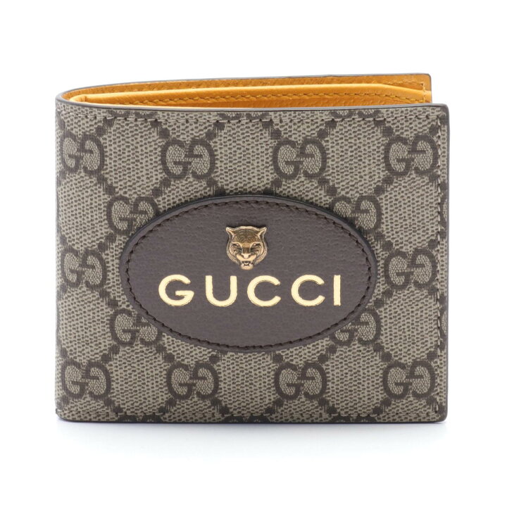 楽天市場】グッチ GUCCI ネオ ヴィンテージ GGスプリーム 二つ折り財布  