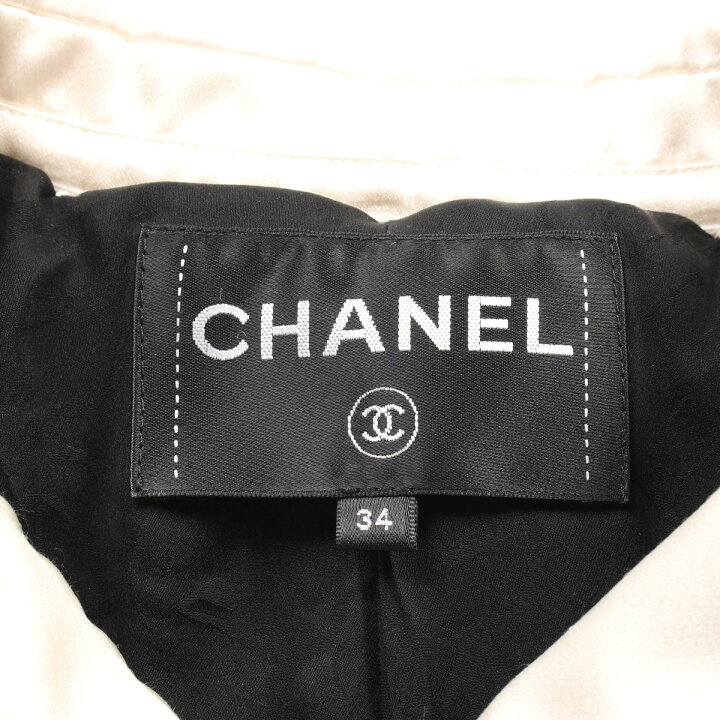 楽天市場】シャネル CHANEL パール付き 衣料品 アウター ナイロン  