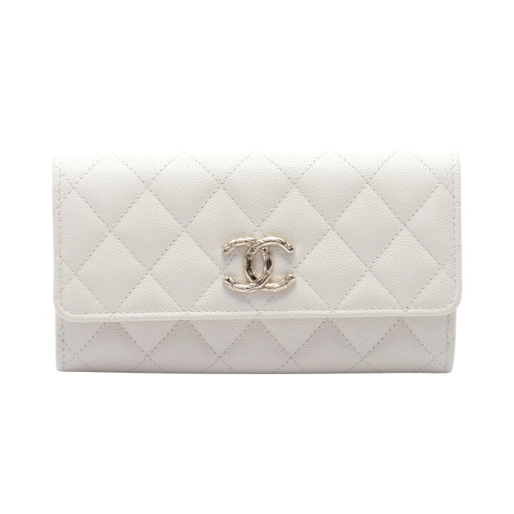 楽天市場】シャネル CHANEL マトラッセ 二つ折り長財布 財布 キャビア 