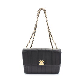 シャネル CHANEL マドモアゼル ショルダーバッグ バッグ レザー グレインドカーフスキン レディース ブラック系 【中古】