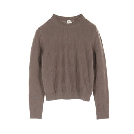 ≪10%OFFクーポン対象≫エルメス HERMES Hモチーフ ニット 衣料品 トップス ウール レディース ブラウン系 3H2617D4 【中古】