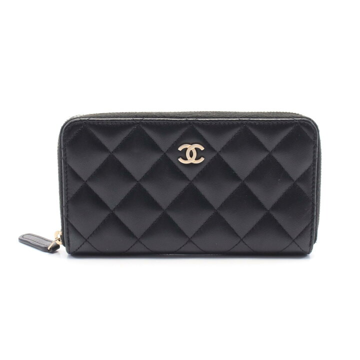 楽天市場】シャネル CHANEL マトラッセ ラウンド財布 財布 ラムスキン  
