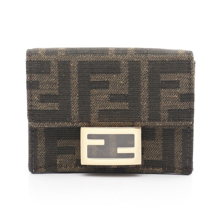 楽天市場】フェンディ FENDI バゲット ズッカ 三つ折り財布 財布  