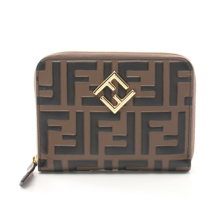楽天市場】フェンディ FENDI FFダイヤモンド ラウンド財布 財布 レザー  