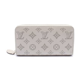≪全品5％OFFクーポン＆まとめ買い10%OFF≫ルイ・ヴィトン LOUIS VUITTON ジッピーウォレット ラウンド財布 財布 レザー マヒナ レディース グレー系 M81642 【中古】