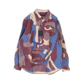 ≪3%OFFクーポン対象≫ルイ・ヴィトン LOUIS VUITTON フィルクーペ オーバーシャツ 衣料品 トップス コットン シルク メンズ ピンク系 / マルチカラー RM232AWYHPS77W 【中古】