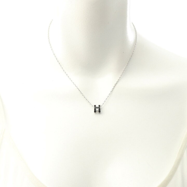 楽天市場】エルメス HERMES MINI POP H ミニポップアッシュ ネックレス 