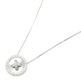 ≪全品5％OFFクーポン＆まとめ買い10%OFF≫ヴァンクリーフ＆アーペル Van Cleef & Arpels ブトニエールネックレス ネックレス ジュエリー K18WG（ホワイトゴールド） ダイヤモンド レディース クリア系 【中古】