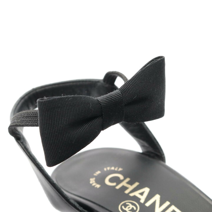 楽天市場】シャネル CHANEL ココマーク リボン パンプス 靴 レザー  