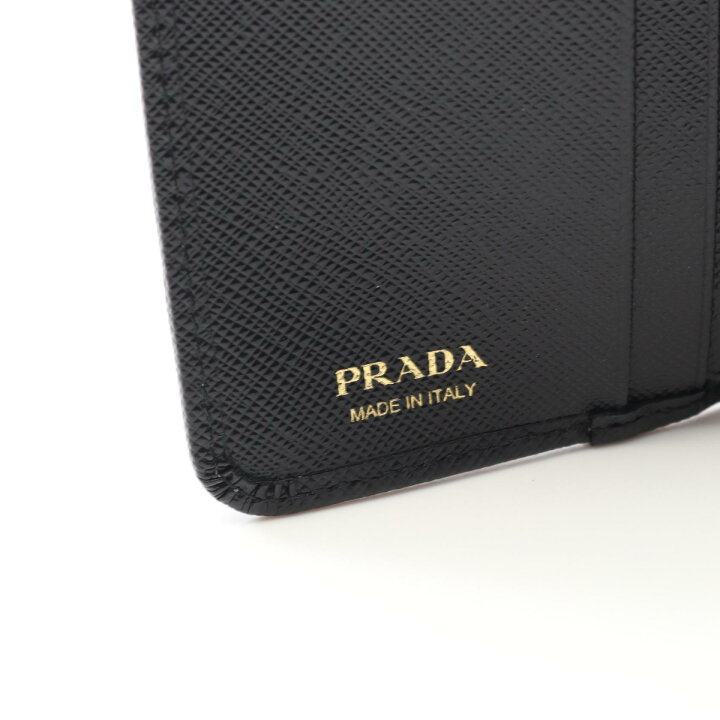 楽天市場】プラダ PRADA サフィアーノトライアングル 三つ折り財布  