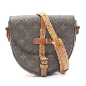 ≪全品5％OFFクーポン＆まとめ買い10%OFF≫ルイ・ヴィトン LOUIS VUITTON シャンティPM モノグラム ショルダーバッグ バッグ PVCコーティングキャンバス レザー レディース ブラウン系 M40646 【中古】