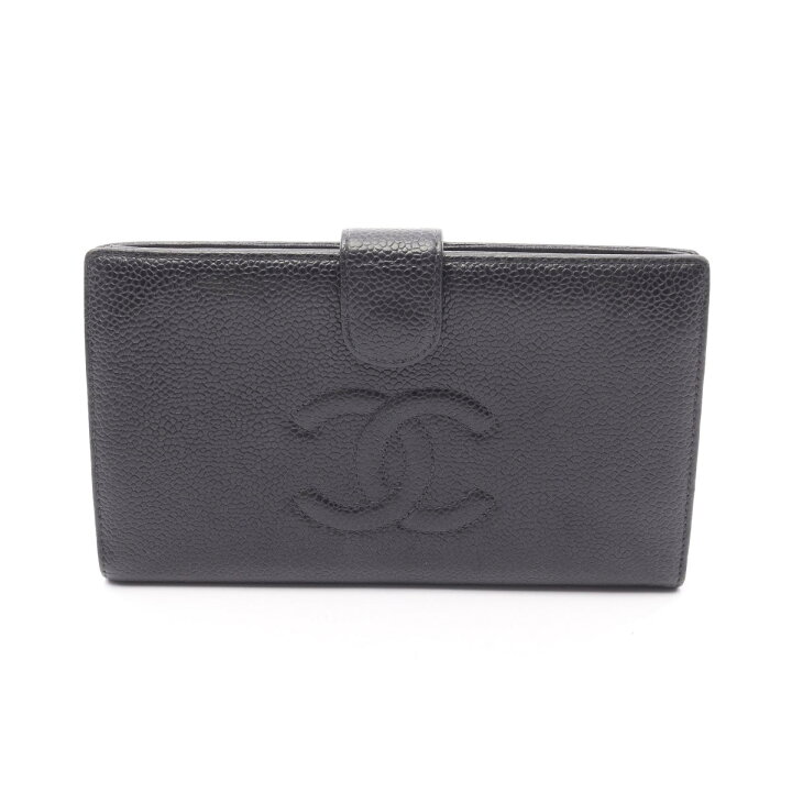 楽天市場】シャネル CHANEL ココマーク 二つ折り長財布 財布 キャビア  