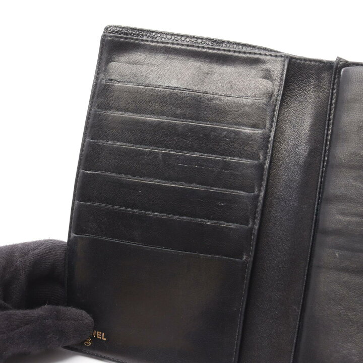 楽天市場】シャネル CHANEL ココマーク 二つ折り長財布 財布 キャビア  