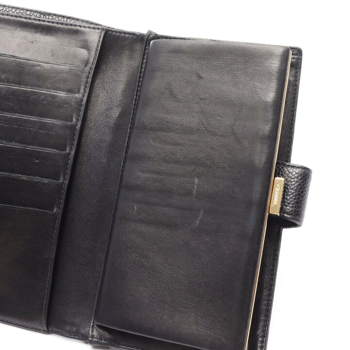 楽天市場】シャネル CHANEL ココマーク 二つ折り長財布 財布 キャビア  