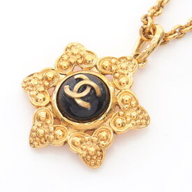 《全品5%クーポン×P2倍》まとめ買い10%OFF｜シャネル CHANEL ココマーク ネックレス ジュエリー GP（ゴールドメッキ） フェイクパール レディース ゴールド系 / ブラック系 【中古】
